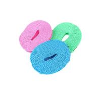 Trapezoid Clothesline, Non-Slip Windproof Clothes Lines, Easy to Carry, 3 Pcs Durable Clothes Lines Rope for Outside Travel Camping Business Trip, 8m, 3 Colors