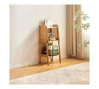 Trapezoidal Bamboo Ladder Shelf Slish Bookcase Sto Rack for Bedroom Living Room Bathroom Office & Study Eco Friendly Space Saving Design