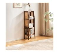 Trapezoidal Bamboo Ladder Shelf Slish Bookcase Sto Rack for Bedroom Living Room Bathroom Study Office Eco Friendly Space Saving Design