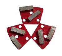 Trapezoidal Diamond Grinding Discs for Iron Horse, Warrior, XtremePolishing & ASL Grinders, 30/40 Grit, Medium Bond, Set of 3PCS