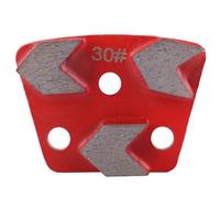 Trapezoidal Grinder 30 Concrete Grinding Wheel 9 x 7 x 6 3 Pieces Trapezoidal Diamond Floor Grinding Pad Disc #30 Grit Metal Binding Scraper, Default