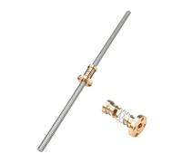 Trapezoidal Lead Screw 1PC T8 Lead Screw with 1PC Anti-backlash Nut Spring Loaded Nut Elimination Gap for T-Type Thread 8mm Trapezoidal 3D Parts(T8 Lead 8mm,600mm with nut)