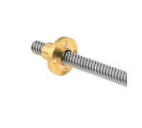 Trapezoidal Lead Screw CNC 3D Printer Accessories T8 Lead2/4/8/10/12mm Screw Nut T-Screw Engraving Stepper Motor Trapezoidal Stainless Steel Lead Screw(Lead 4mm,450mm)