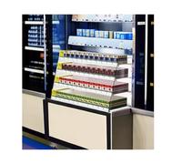 Trapezoidal Multi Layer Cigarette Display Stand with Automatic Pusher for markets & Convenience Stores C 86x29x42 cm Efficient Cigarette