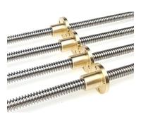 Trapezoidal thread screw nut-3D Printers Parts T16 Lead Screw, 100~1000mm Picth 4mm Lead 10mm Trapezoidal Screw With Copper Nut,1pcs(800mm)