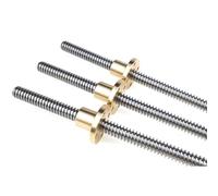 Trapezoidal thread screw nut,T12 Lead Screw For CNC 3D Printer, Thread 12mm Lead 8mm 10mm Length 100 200 250 300 400 500mm Stainless Steel Trapezoidal Rod With Copper Nut, 1pcs(350mm,Lead 10mm)
