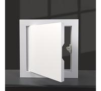 Trappe De Visite Trappe D'accès De Plafond Pour Cloisons Sèches,Press to Open Plaque De Visite De Plomberie, Panneau Galvanisé Masquant Le Couvercle Pour Plafond/Mur(15x20cm(5.9x7.8in))