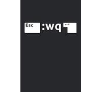 Trapped in VIM: notebook. 120 numbered dot grid pages. 6x9inches.