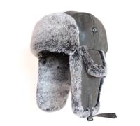 Trapper Hat for Men Women, Russian Winter Hat, Aviator Hat, Comprehensive Protection for Head, Forehead, Ears for Hunting Skiing Trooper Winter Outdoor Activities,Black+White,M