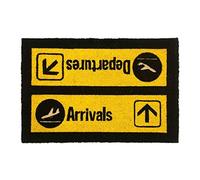 Traqunn Arrivals & Departures Door Mat Outdoor Indoor Mats Novelty Floor Door Mat with Non Slip Backing,Printed Soft Polyester Carpet 30X18 In