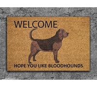 Traqunn Bloodhounds Door Mat,Welcome Bloodhounds Door Mats,Hope You Like Bloodhounds Door Mats,Bloodhounds Outdoor Mat 36X24 In