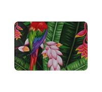 Traqunn Carpet Hello Spring Parrot Jungle Door Mat Welcome Mat Doormat Housewarming Decor Gift Entrance Outside Entry Home Decor 30X18 In