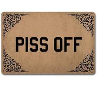 Traqunn Funny Doormat Entrance Mat Piss Off Indoor Outdoor Decoration Door Mat 24X16 In