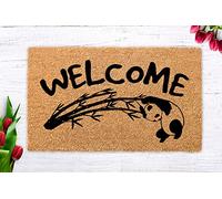 Traqunn Panda Doormat,Cute Panda Welcome Mat,Panda Gifts,Panda Cute Decor Gifts,Housewarming Gift,Wedding Gift Doormat,Front Porch Decor Panda 36X24 In