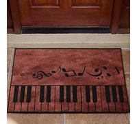 Traqunn Piano and Music Notes Doormat,Music Lovers Home Decorative Welcome Doormat 24X16 In