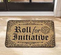 Traqunn Roll for Initiative Doormat,Roll for Initiative Outdoor Door Mat,Personalized Doormat,Welcome Doormat,24X16 In
