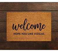 Traqunn Welcome Hope You Like Vizslas,Welcome Doormat,Funny Vizslas,Welcome Doormats,New Home Gift,Wedding Gift Doormat,Welcome Vizslas Mat 30X18 In