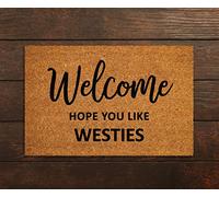 Traqunn Welcome Hope You Like Westies Doormat,Westies Door Mat,Westies Doormats,Funny Doormat,Westies Mat 36X24 In