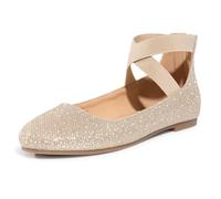 Trary Flats Shoes Women, Ballet Flats for Women, Women's Flats, Mary Jane Shoes for Women, Elastic Ankle Straps Flats Shoes, Round Toe Dress Shoes for Women, Comfortable Business Casual Flats Shoes,