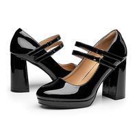 Trary Platform Mary Jane Heels, Patentblack, 4 UK