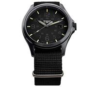 Traser 108744 Men's Analogue Quartz Watch with Textile Strap, Black, Strap