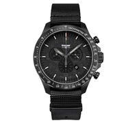 Traser 109465 Men's Analogue Quartz Watch with Textile Strap, Black, Strap