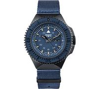 Traser 109856 Men's Analogue Quartz Watch with Textile Strap, Blue