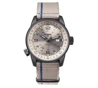 Traser 110454 Men's Analogue Swiss Automatic Movement Watch with Textile Strap, Beige-Grey, Strap