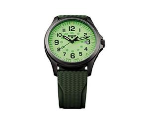 traser H3 Mens Watch P67 Officer Pro Gun Metal Lime Diver Strap 107424