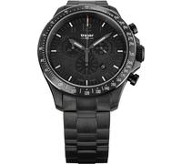 Traser H3 P67 Officer Pro Chrono Black PVD Bracelet Watch TR-408