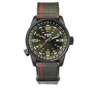 Traser Men's Analogue Swiss Automatic Movement Watch with Textile Strap 110456, Green-Grey, Strap.