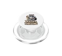 Trash And Thriving Raccoon Chaos Humor PopSockets PopGrip for MagSafe