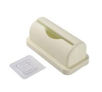 Trash Bag Dispenser Roll Holder, Wall Mounted Garbage Bag Organizer,Punch-free Kitchen Trash Bag Bag Holder,for Home Kitchen Trash Bag Liner Organizer (White)