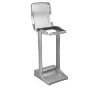 Trash Bag Holder Stand 50-100L Silver Dust Waste Bin Lidded Sturdy with Base UK