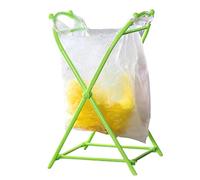 Trash Bag Holder Stand, Portable Garbage Bag Frame, Foldable Waste Organizer, 7.87x7.87x13.78 Inches Compact Rubbish Support Rack, Ideal for Kitchen, Household, Outdoor, Lawn and Camping