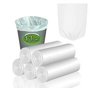 Trash Bags 13 Gallon Tall Kitchen Garbage Bags, Inwaysin Recycle Bags, Biodegradable White Trash Bags, 75ct…