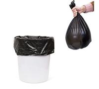 Trash bags 50PCS Black Heavy Duty Plastic Bags Eco-Friendly Disposable Garbage Bags Waste Bin Bags large Garbage Bags For Kitchen Bin 60x70 cm