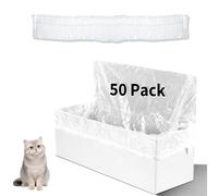 Trash Bags Compatible with Popur X5 Litter Box - with Elastic Band, Thickened Design for Popur X5 Self-Cleaning Cat Litter Box/Home Trash Bags (50 Pcs)
