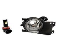 TRASH BIN Car Front Bumper Fog Lamp For B&MW For E39 1999 2000 2001 2002 2003 2004 Car Front Fog Light Replacement LED Lamp With Bulb Assembly Kit(Led Only L Side)