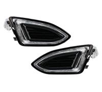 TRASH BIN Car Front Bumper Fog Lamp For F&ord For Edge 2015-2018 Car LED Front Bumper DRL Daytime Running Drive Light Fog Lamp Cover Frame Grille(Left and Right)