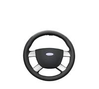 TRASH BIN Car Wheel Cover Steering Ford For Focus 2 2005-2011 For Kuga 2008-2011 For C MAX 2007-2010 Black Artificial Leather Hand-stitched Car Steering Wheel Cover (1 thread)