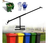 Trash Bin Compactor, Upgraded Manual Trash Can Compactor with Sturdy Iron Construction, Portable Recycling Tool for 120L Wheelie Bins, for Kitchen, Outdoor, and Household Waste
