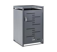Trash Bin Cover 240 L PERISSA Metal Dark Grey