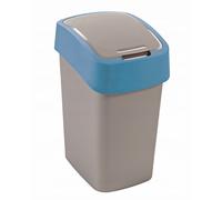 Trash Bin Curver Universal 25L Grey Blue Lid Flip Bin 217817