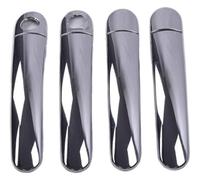 TRASH BIN Door Handle Cover for Skoda for Fabia for Octavia for Superb 1999-2006 Chrome Door Handle Cover Trim Sticker 2 Keyholes