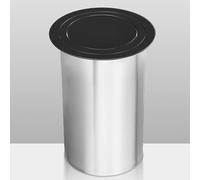 Trash Bin Flap Cover， Embedded Trash Cans Waste Chute, Countertop Inserted Trash Chutes, Recessed Countertop Flap Lid Trash Bin Balance Cover(Black,21x29cm)