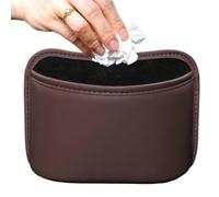 Trash Bin for Car Reusable Waterproof Automotive Organizer | Back Seat Litter Trash Can for Sedan Truck RV Commuting Travel Family Outings Short Trips Camping brown