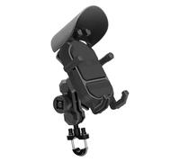 TRASH BIN Handlebar Phone Mount Motorcycle Phone Holder Cradle GPS Support Cellphone Handlebar Rearview Mirror Mount(Handlebar black)