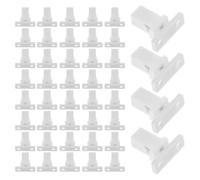 Trash bin lock pack 40pcs plastic clips with self-locking function, compatible with kitchen and office garbage bins