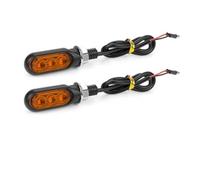 TRASH BIN Motorcycle Indicators Signals For Yamaha FZ1 FZ6 FZ6R FZ8 Cafe Racer Motorcycle Mini LED Turn Signal Lights Amber Flowing Directional Lamp Intermitentes(2pcs Amber)